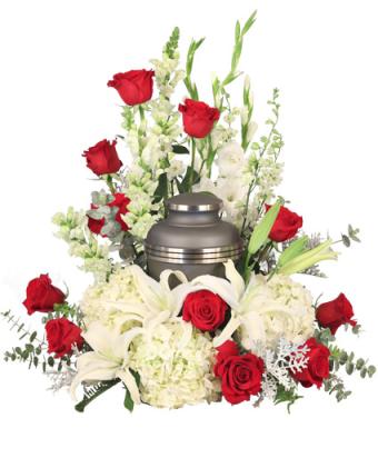 Set of 11 funeral flowers arrangement